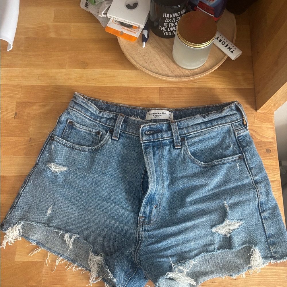 Abercrombie & Fitch Blue Jean Shorts